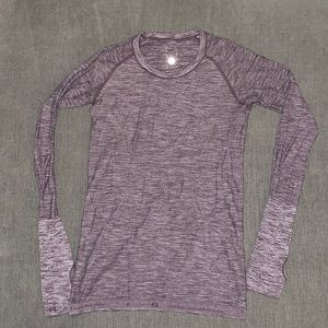 Lululemon used purple grey swiftly long sleeve top